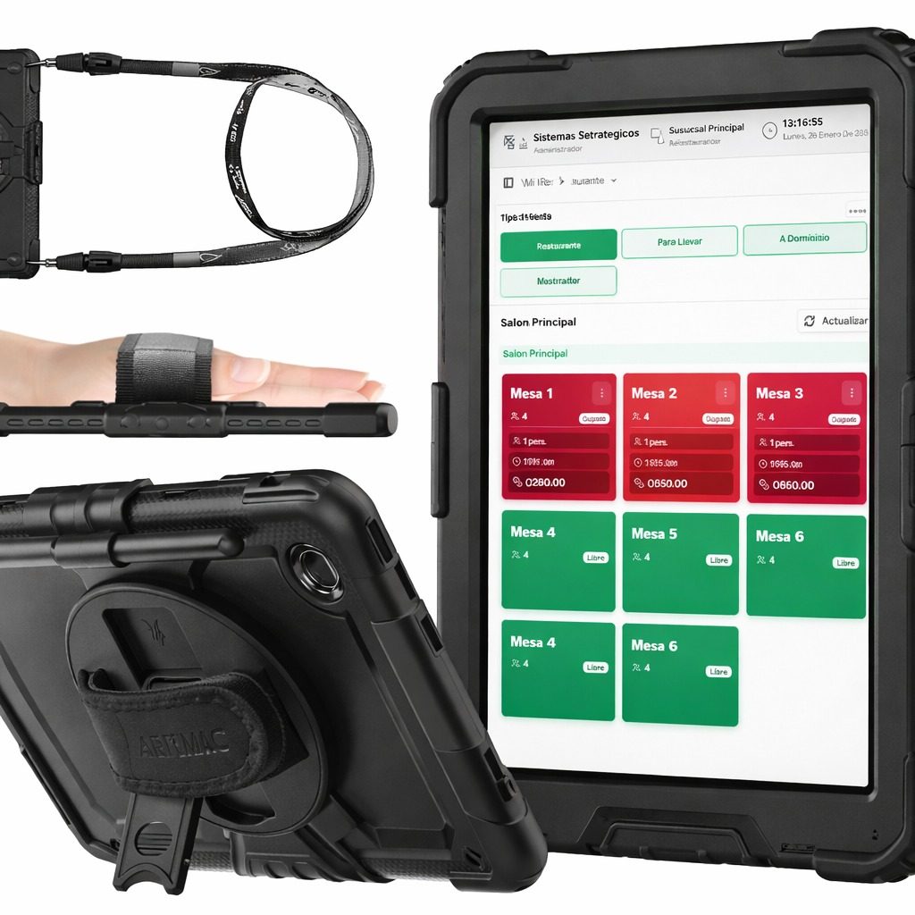 Tablet con estuche reforzado